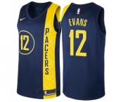 Women's Nike Indiana Pacers #12 Tyreke Evans Swingman Navy Blue NBA Jersey - City Edition