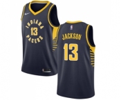 Women's Nike Indiana Pacers #13 Mark Jackson Swingman Navy Blue Road NBA Jersey - Icon Edition