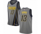 Women's Nike Indiana Pacers #13 Paul George Swingman Gray NBA Jersey - City Edition