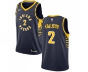 Women's Nike Indiana Pacers #2 Darren Collison Authentic Navy Blue Road NBA Jersey - Icon Edition