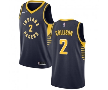 Women's Nike Indiana Pacers #2 Darren Collison Authentic Navy Blue Road NBA Jersey - Icon Edition