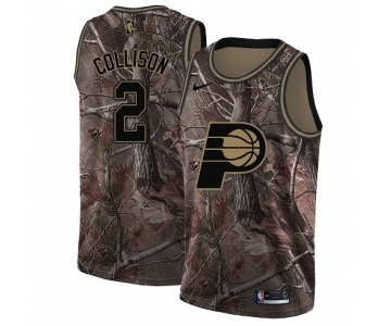 Women's Nike Indiana Pacers #2 Darren Collison Swingman Camo Realtree Collection NBA Jersey