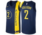 Women's Nike Indiana Pacers #2 Darren Collison Swingman Navy Blue NBA Jersey - City Edition