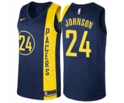 Women's Nike Indiana Pacers #24 Alize Johnson Swingman Navy Blue NBA Jersey - City Edition