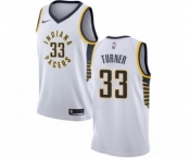 Women's Nike Indiana Pacers #33 Myles Turner Authentic White NBA Jersey - Association Edition