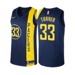 Women's Nike Indiana Pacers #33 Myles Turner Swingman Navy Blue NBA Jersey - City Edition