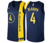 Women's Nike Indiana Pacers #4 Victor Oladipo Swingman Navy Blue NBA Jersey - City Edition