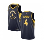 Women's Nike Indiana Pacers #4 Victor Oladipo Swingman Navy Blue Road NBA Jersey - Icon Edition