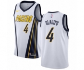 Women's Nike Indiana Pacers #4 Victor Oladipo White Swingman Jersey - Earned Edition