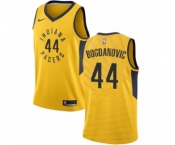 Women's Nike Indiana Pacers #44 Bojan Bogdanovic Swingman Gold NBA Jersey Statement Edition