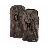 Women's Milwaukee Bucks #0 Donte DiVincenzo Swingman Camo Realtree Collection Basketball Jersey