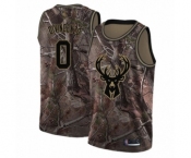 Women's Milwaukee Bucks #0 Donte DiVincenzo Swingman Camo Realtree Collection Basketball Jersey