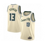 Women's Milwaukee Bucks #13 Glenn Robinson Swingman Cream Basketball Jersey - 2019-20 City Edition