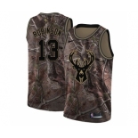 Women's Nike Milwaukee Bucks #13 Glenn Robinson Swingman Camo Realtree Collection NBA Jersey