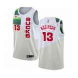 Women's Nike Milwaukee Bucks #13 Glenn Robinson White Swingman Jersey - Earned Edition