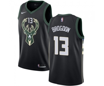 Women's Nike Milwaukee Bucks #13 Malcolm Brogdon Swingman Black Alternate NBA Jersey - Statement Edition