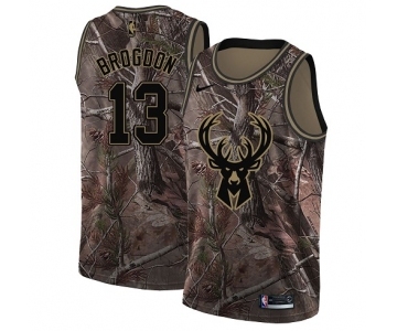 Women's Nike Milwaukee Bucks #13 Malcolm Brogdon Swingman Camo Realtree Collection NBA Jersey