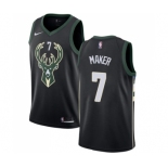 Women's Nike Milwaukee Bucks #7 Thon Maker Swingman Black Alternate NBA Jersey - Statement Edition