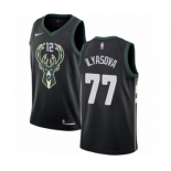 Women's Nike Milwaukee Bucks #77 Ersan Ilyasova Swingman Black NBA Jersey - Statement Edition