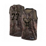 Women's Nike Milwaukee Bucks #77 Ersan Ilyasova Swingman Camo Realtree Collection NBA Jersey