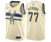 Women's Nike Milwaukee Bucks #77 Ersan Ilyasova Swingman Cream NBA Jersey - City Edition