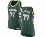 Women's Nike Milwaukee Bucks #77 Ersan Ilyasova Swingman Green NBA Jersey - Icon Edition