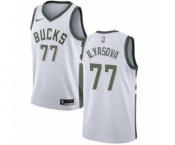 Women's Nike Milwaukee Bucks #77 Ersan Ilyasova Swingman White NBA Jersey - Association Edition