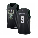 Women's Nike Milwaukee Bucks #9 Donte DiVincenzo Swingman Black NBA Jersey - Statement Edition