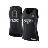 Women Nike New Orleans Pelicans #0 DeMarcus Cousins Black NBA Jordan Swingman 2018 All-Star Game Jersey