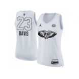 Women Nike New Orleans Pelicans #23 Anthony Davis White NBA Jordan Swingman 2018 All-Star Game Jersey