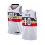 Women's Nike New Orleans Pelicans #10 Tony Carr White Swingman Jersey - Earned Edition