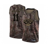 Women's Nike New Orleans Pelicans #11 Jrue Holiday Swingman Camo Realtree Collection NBA Jersey