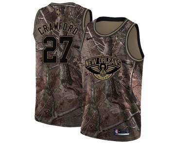 Women's Nike New Orleans Pelicans #27 Jordan Crawford Swingman Camo Realtree Collection NBA Jersey