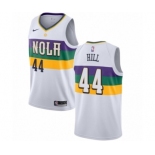 Women's Nike New Orleans Pelicans #44 Solomon Hill Swingman White NBA Jersey - City Edition