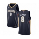 Women's Nike New Orleans Pelicans #8 Jahlil Okafor Swingman Navy Blue NBA Jersey - Icon Edition