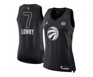 Women Nike Toronto Raptors #7 Kyle Lowry Black NBA Jordan Swingman 2018 All-Star Game Jersey