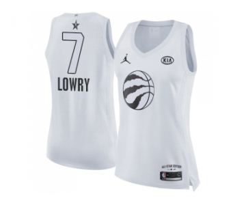 Women Nike Toronto Raptors #7 Kyle Lowry White NBA Jordan Swingman 2018 All-Star Game Jersey