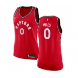 Women's Nike Toronto Raptors #0 C.J. Miles Swingman Red Road NBA Jersey - Icon Edition