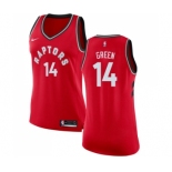 Women's Nike Toronto Raptors #14 Danny Green Swingman Red NBA Jersey - Icon Edition