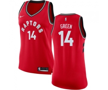 Women's Nike Toronto Raptors #14 Danny Green Swingman Red NBA Jersey - Icon Edition