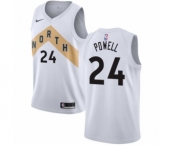 Women's Nike Toronto Raptors #24 Norman Powell Swingman White NBA Jersey - City Edition