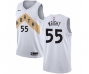 Women's Nike Toronto Raptors #55 Delon Wright Swingman White NBA Jersey - City Edition