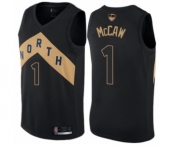 Women's Toronto Raptors #1 Patrick McCaw Swingman Black 2019 Basketball Finals Bound Jersey - City Edition