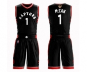 Women's Toronto Raptors #1 Patrick McCaw Swingman Black 2019 Basketball Finals Bound Suit Jersey Statement Edition