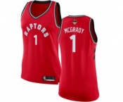 Women's Toronto Raptors #1 Tracy Mcgrady Swingman Red 2019 Basketball Finals Bound Jersey - Icon Edition