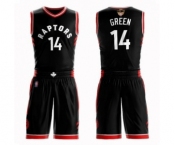 Women's Toronto Raptors #14 Danny Green Swingman Black 2019 Basketball Finals Bound Suit Jersey Statement Edition