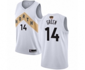 Women's Toronto Raptors #14 Danny Green Swingman White 2019 Basketball Finals Bound Jersey - City Edition