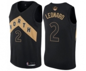 Women's Toronto Raptors #2 Kawhi Leonard Swingman Black 2019 Basketball Finals Bound Jersey - City Edition