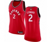 Women's Toronto Raptors #2 Kawhi Leonard Swingman Red 2019 Basketball Finals Bound Jersey - Icon Edition