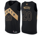 Women's Toronto Raptors #20 Jodie Meeks Swingman Black 2019 Basketball Finals Bound Jersey - City Edition